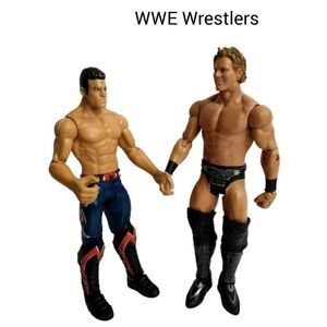 WWE Wrestlers Chris Jericho Evan Bourne Articulated Action Figures Bundle Set